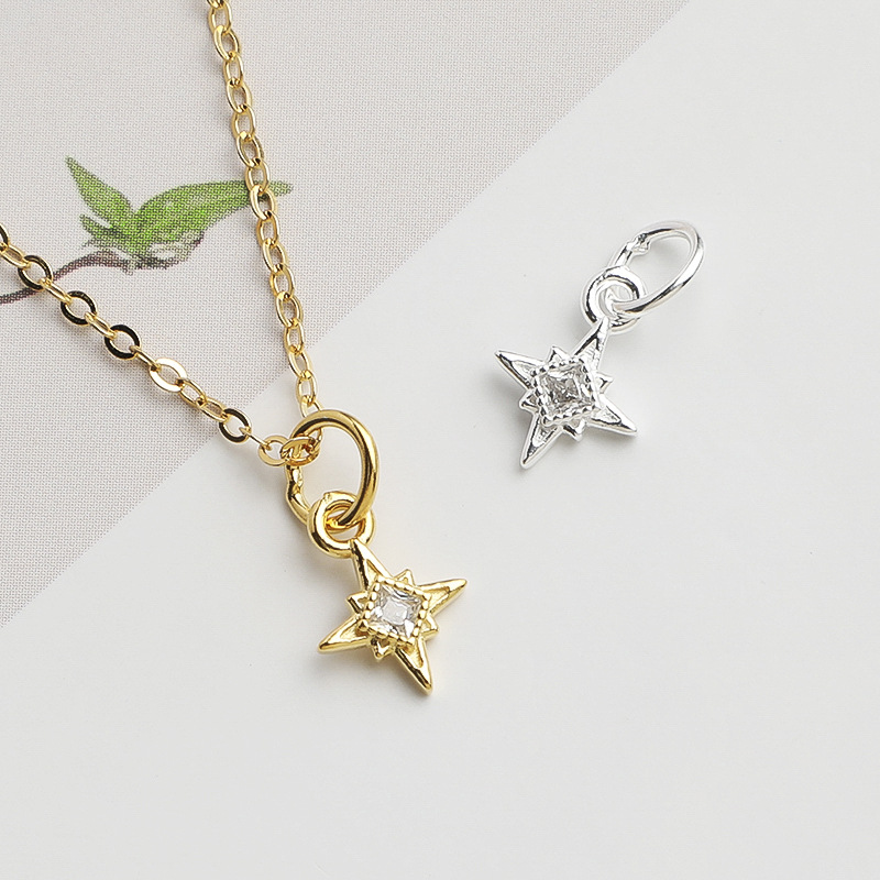 Jewelry Making In La - Colgante Cuadrado de Plata 925 con