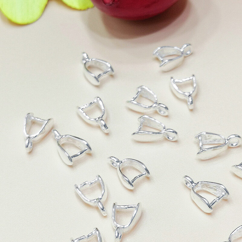 Lobster Clasp Silver - 50 Piezas de Conectores Plateados con