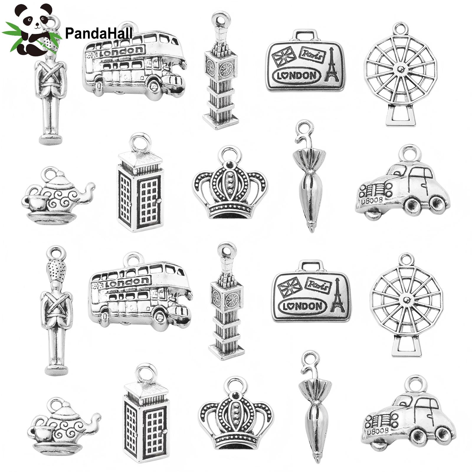 Jewelry Making London - PandaHall 100 Piezas, 10 Estilos, Dijes