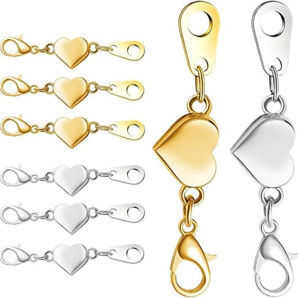 Lobster Clasp Silver - 5 unidades de cierres magnéticos fuertes