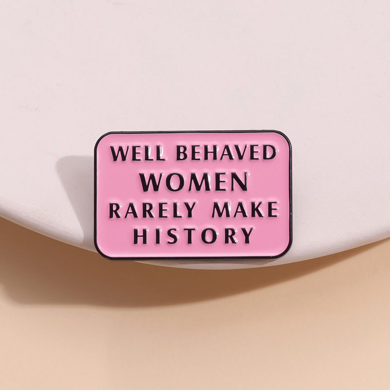 Jewelry Making History - Alfileres de esmalte feministas para mujer,