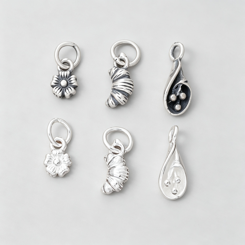 Dijes pequeños de plata 925, e - Jewelry Making In La reseña y precio