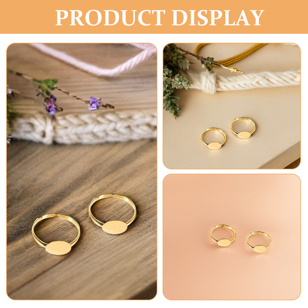 50 piezas de bases planas ajus - Jewelry Making Gemstones reseña y precio