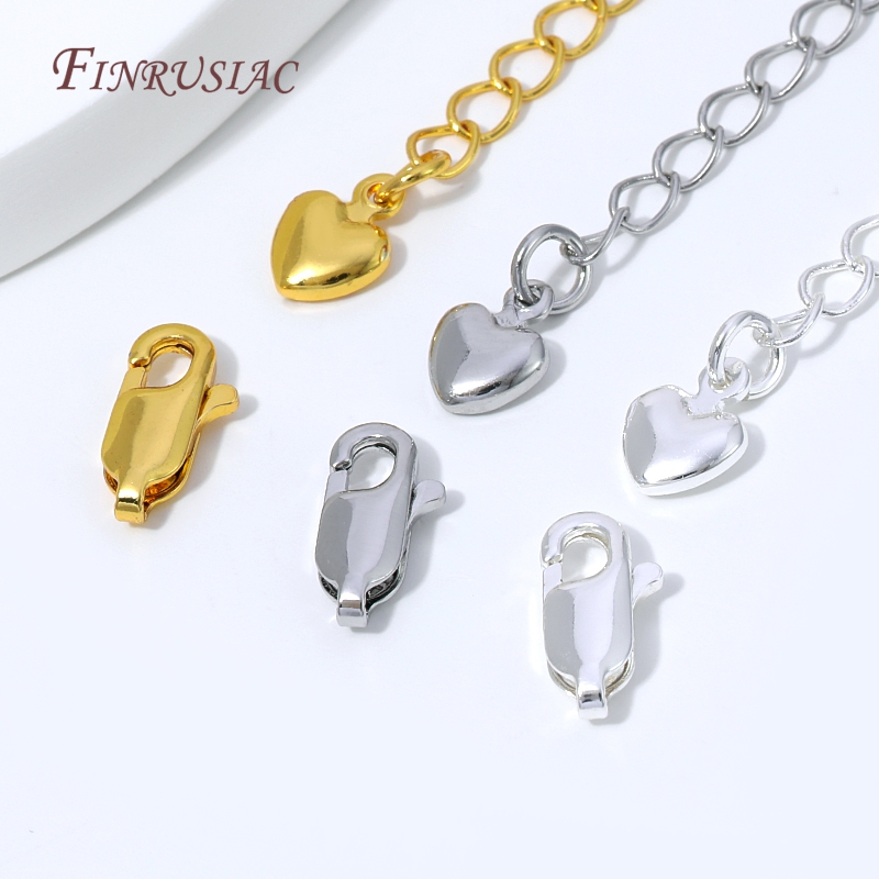 Cadena de extensión chapada en - Lobster Clasp Silver reseña y precio