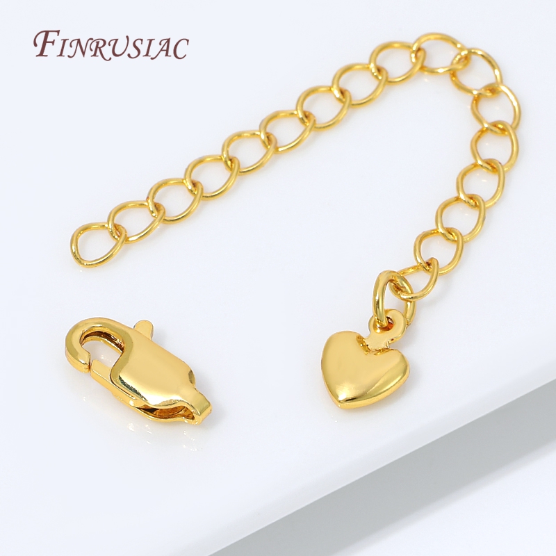 Cadena de extensión chapada en - Lobster Clasp Silver reseña y precio