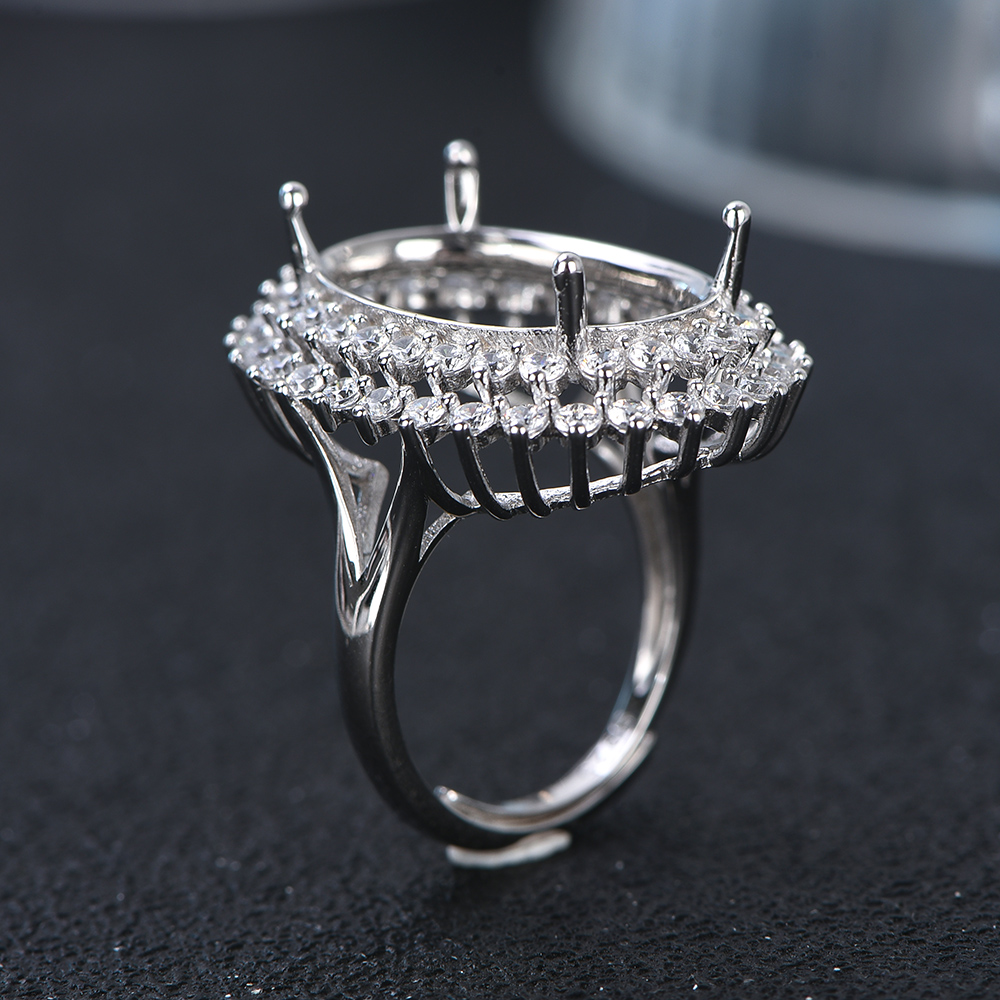 Colgante de anillo de plata de - Jewelry Making Gemstones reseña y precio