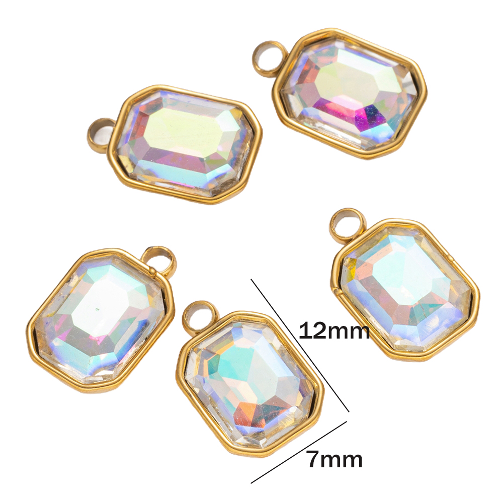 5 uds. De colgantes de cristal - Jewelry Making Gemstones reseña y precio
