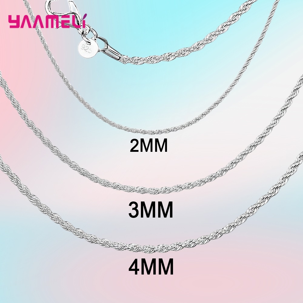 Collar de plata de ley 925 pur - Lobster Clasp Silver reseña y precio