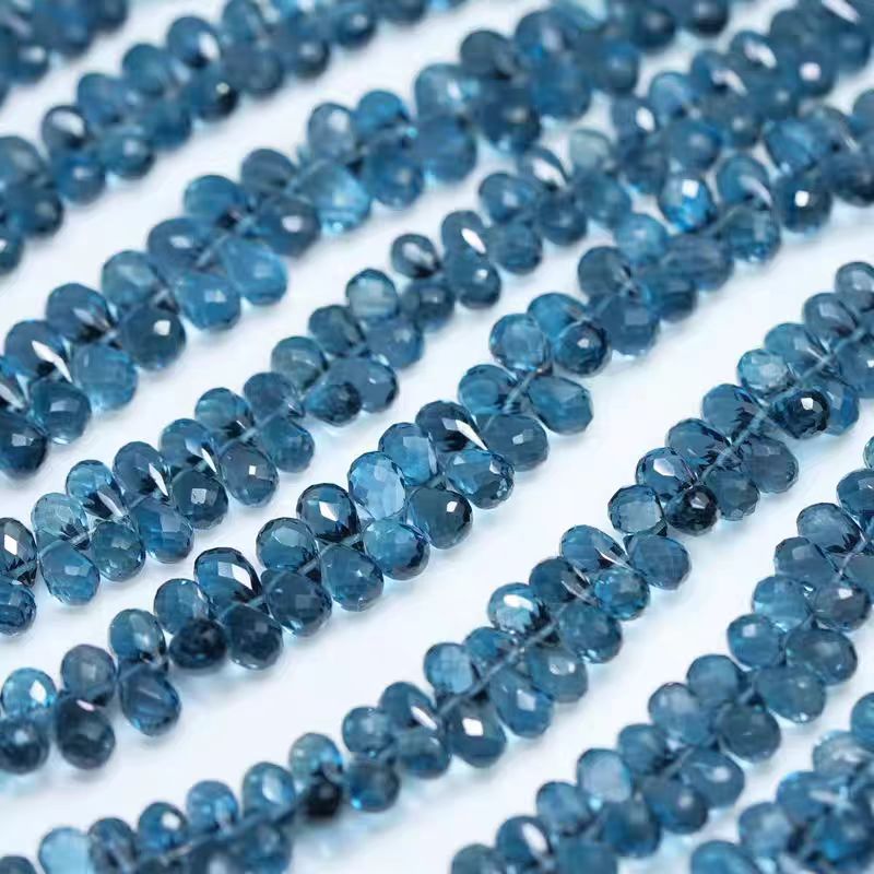 6A Londres Topacio azul gota f - Jewelry Making London reseña y precio