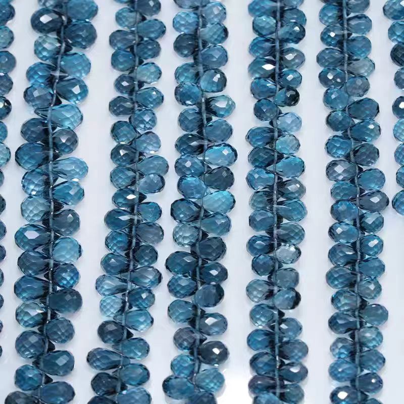 6A Londres Topacio azul gota f - Jewelry Making London reseña y precio