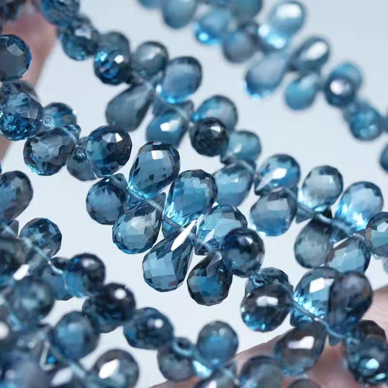 6A Londres Topacio azul gota f - Jewelry Making London reseña y precio