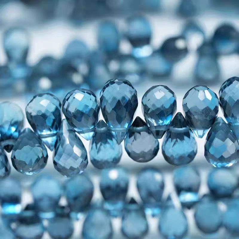 6A Londres Topacio azul gota f - Jewelry Making London reseña y precio